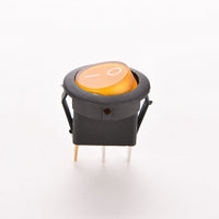 5PCS KCD1 Small Round Rocker Switch Diameter 15MM Seesaw Power Boat Switch ON OFF 2 Pin 3 Pin 3A/250V 6A/125V AC