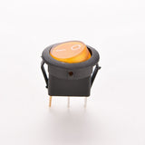 5PCS KCD1 Small Round Rocker Switch Diameter 15MM Seesaw Power Boat Switch ON OFF 2 Pin 3 Pin 3A/250V 6A/125V AC
