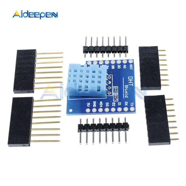 1 Set DHT Shield For Wemos D1 Mini DHT11 Single Bus Digital Temperature And Humidity Sensor Module With Matching Pins