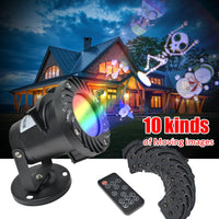 10 Patterns LED Projector Disco Light Christmas Party Lights Waterproof LED Stage Light Landscape Garden Lamp Decor with Remote on AliExpress
