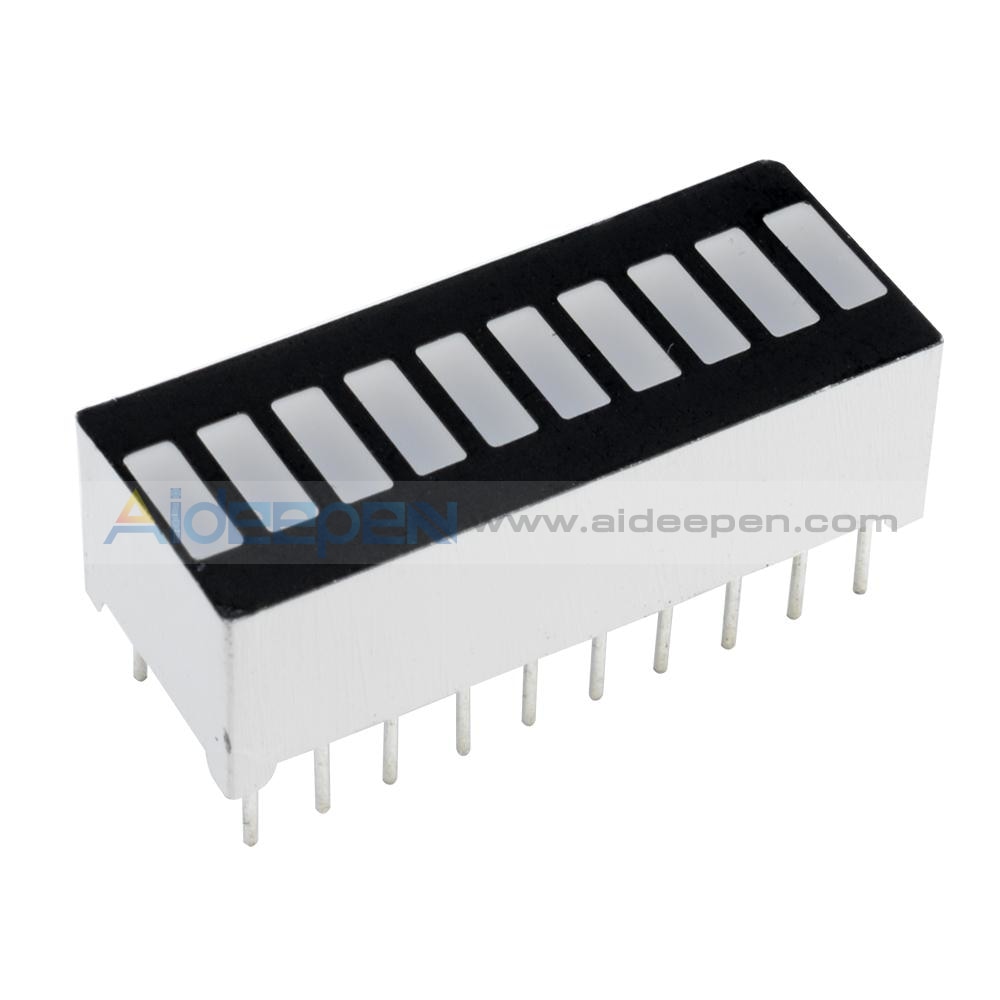 10 Segment LED Bargraph Light Display LED Red Yellow Green Blue – Aideepen