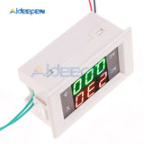 100A 200A 110V 220V Digital Ammeter Voltmeter Voltage Current Meter LCD Panel Red Green Display with AC Current Transformer