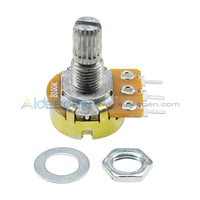 100K Ohm Linear Taper Rotary Potentiometer Panel Pot B100K 15Mm Wh148 3 Pin Basic Tools