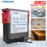 10A 12V 24V AC 110V 220V Digital LED Temperature Controller STC 3000 for Arduino Cooling Heating Switch Thermostat NTC Sensor