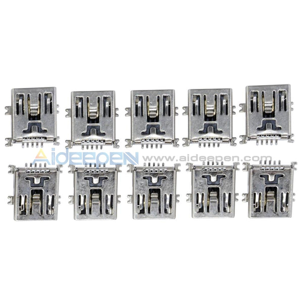 10Pcs Mini Usb Type B Female 5-Pin Smt Smd Socket Jack Connector Port Pcb Board Basic Tools