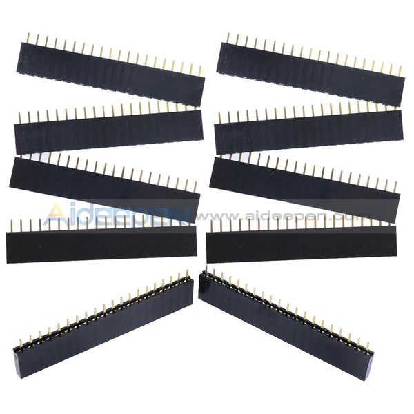 10Pcs Single Row 20Pin 1X20 Female Socket Connector 2.54Mm Pitch Ic Chip