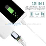12 In 1 Digital Lcd Usb Voltage Current Meter Voltmeter Power Capacity Tester Testers