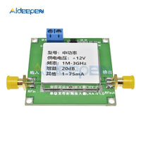 12V 1 3000MHz 2.4GHz 20dB LNA RF Broadband Low Noise Amplifier Module UHF HF VHF Low dB