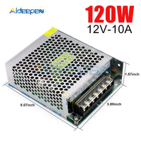 12V 10A 120W Switching Power Adapter 12V 10A 120 Watts Voltage Converter Regulated Switch Power Supply for LED