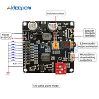 12V/24V Voice Playback Amplifier Module 10W/20W MP3 Music Player Class D 3.5mm Audio Aux Micro USB Voice Module for Arduino on AliExpress