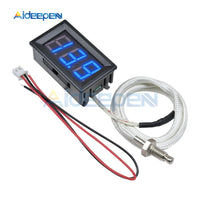12V B310 LED Digital Thermometer 12V Temperature Meter K type M6 Thermocouple Tester Table Industrial Temperature Control