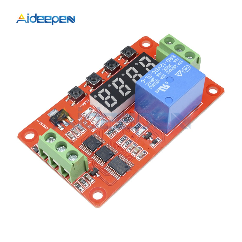 12V DC Multifunction Self lock Auto lock Relay PLC Cycle Delay Time Ti ...