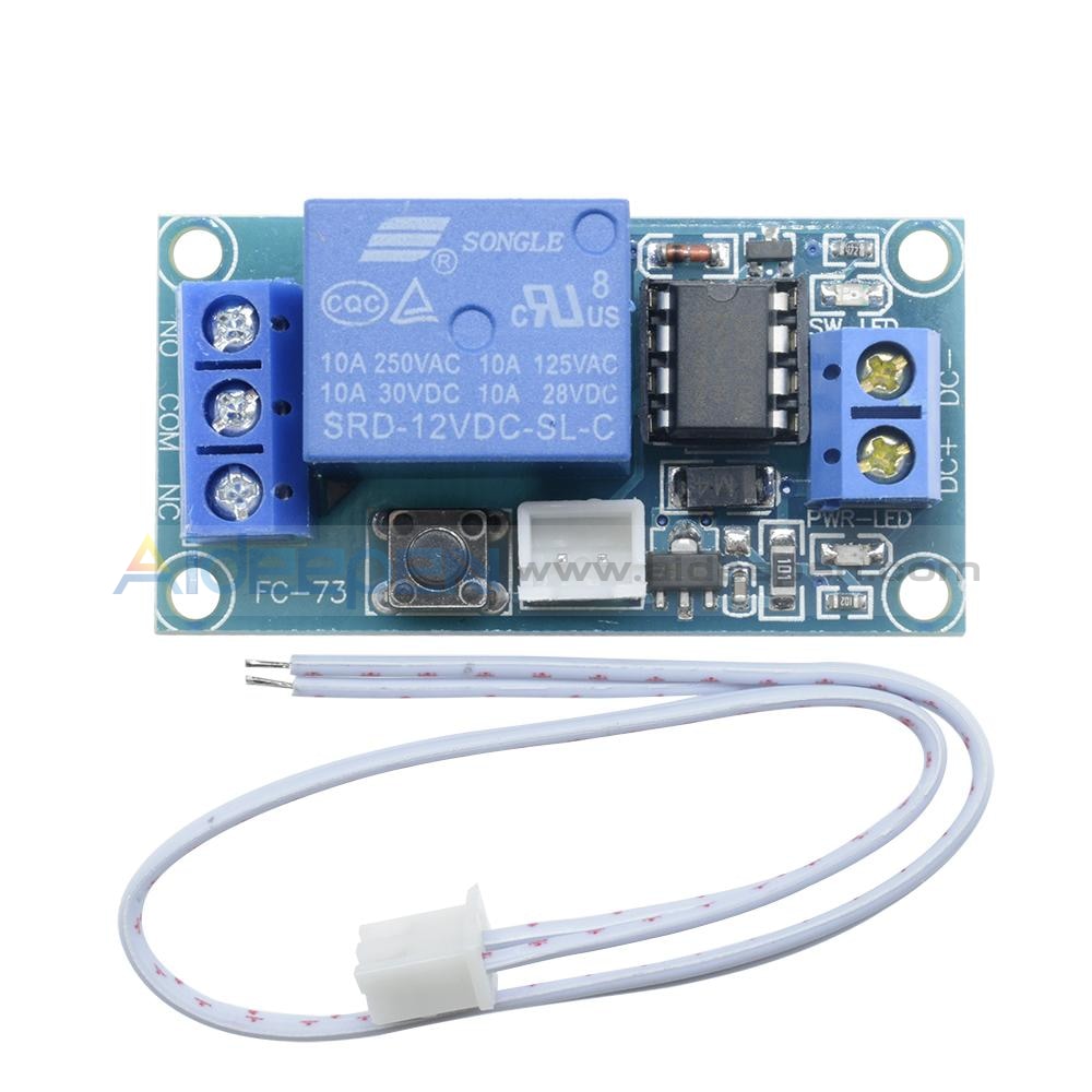 12V 1 Channel Latching Relay Module with Touch Bistable Switch – Aideepen