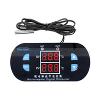 12V 10A Digital Dual Led W1308 Thermostat Temperature Controller Sensor Red+Blue/ Red+Red