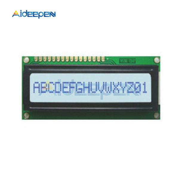 1601 16X1 Character Digital LED LCD Display Module White Backlight LCM STN SPLC780D KS0066 5V Single Row Interface Board