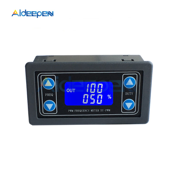 1Hz 150KHz PWM Pulse Frequency Duty Cycle Adjustable Module Square Wave Rectangular Wave Signal Generator LCD Display