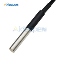 1M/2M/2.5M/3M Waterproof DS18B20 Digital Temperature Sensor Thermometer Waterproof Sensor Probe Stainless Steel