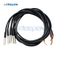 1M/2M/2.5M/3M Waterproof DS18B20 Digital Temperature Sensor Thermometer Waterproof Sensor Probe Stainless Steel