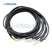1M/2M/2.5M/3M Waterproof DS18B20 Digital Temperature Sensor Thermometer Waterproof Sensor Probe Stainless Steel