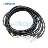 1M/2M/2.5M/3M Waterproof DS18B20 Digital Temperature Sensor Thermometer Waterproof Sensor Probe Stainless Steel