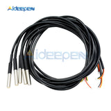 1M/2M/2.5M/3M Waterproof DS18B20 Digital Temperature Sensor Thermometer Waterproof Sensor Probe Stainless Steel