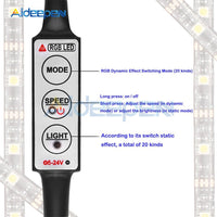 1M 2M 3M 4M 5M 5V USB Power LED Strip Light 5050 RGB 60LED/M TV Backlight Flexible Light Tape with 24 Key Remote on AliExpress