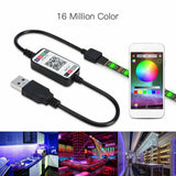 1M 2M 3M 4M 5M 5V USB Power bluetooth LED Strip Light 5050 RGB 30LED/M Music Remote APP Control TV Backlight Flexible Light Tape on AliExpress