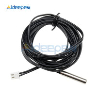 1M NTC Thermistor Temperature Sensor Waterproof Probe Wire 10K 1% 3950 W1209 W1401 Cable