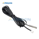 1M NTC Thermistor Temperature Sensor Waterproof Probe Wire 10K 1% 3950 W1209 W1401 Cable