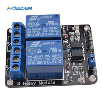 1PCS 2 channel 5V 12V 24V 2 channel relay module relay expansion board 5V low level triggered 2 way relay module