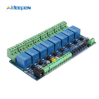 Modbus RTU 1 2 4 8 channel Relay Module 485 TTL Communication 1 2 4 8 Channel Input Relay Module 12V