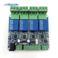 Modbus RTU 1 2 4 8 channel Relay Module 485 TTL Communication 1 2 4 8 Channel Input Relay Module 12V