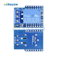 1Set Wemos D1 Mini Relay Shield One Channel for Wemos D1 Mini Relay Module ESP8266 Development Board For Arduino