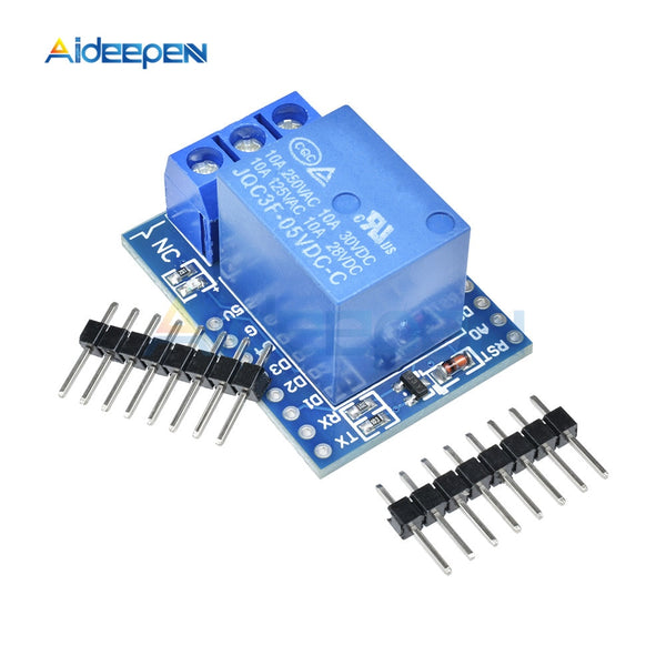 1Set Wemos D1 Mini Relay Shield One Channel for Wemos D1 Mini Relay Module ESP8266 Development Board For Arduino
