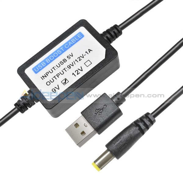 søvn Begravelse ufuldstændig 1A USB to DC Convert Cable 5V to 9V/12V Round Hole Boost Cable 5.5*2.1 –  Aideepen