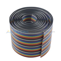 1M 3.3Ft 40 Way Pin Flat Color Rainbow Ribbon Idc Cable Wire Basic Tools