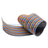 1M 3.3Ft 40 Way Pin Flat Color Rainbow Ribbon Idc Cable Wire Basic Tools
