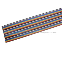 1M 3.3Ft 40 Way Pin Flat Color Rainbow Ribbon Idc Cable Wire Basic Tools
