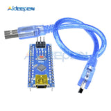 1pcs Nano 3.0 Mini USB Driver ATmega328 5V 16M Micro Controller Board for arduino Nano CH340 V3.0 with USB cable
