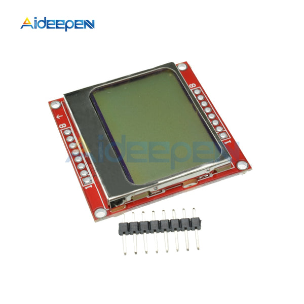 1pcs White Backlight 84*48 84x84 LCD Display Module Adapter PCB Monitor Screen for Nokia 5110 for Arduino DIY KIT