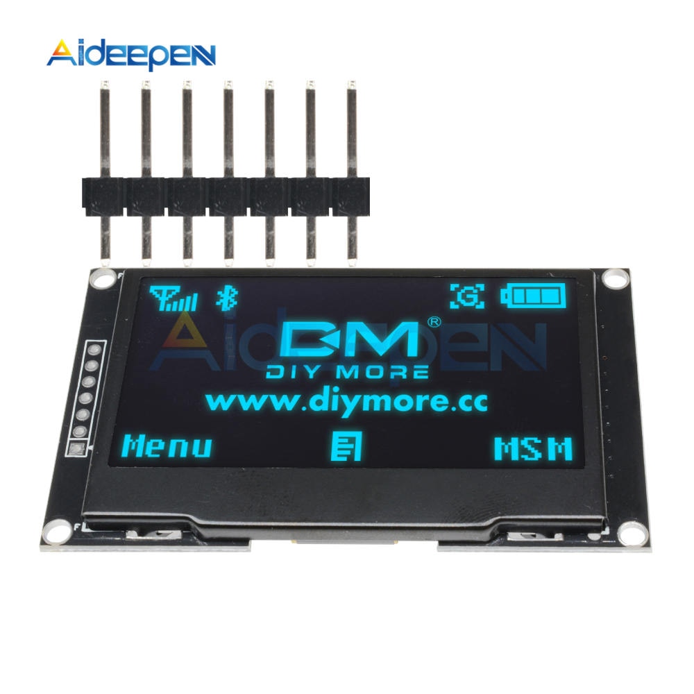 2 Display OLED 1.3" SPI 128x64 Per Arduino | Modulo SSH1106 Blu | Compatibile Con AVR, PIC, STM32 - Foto 4
