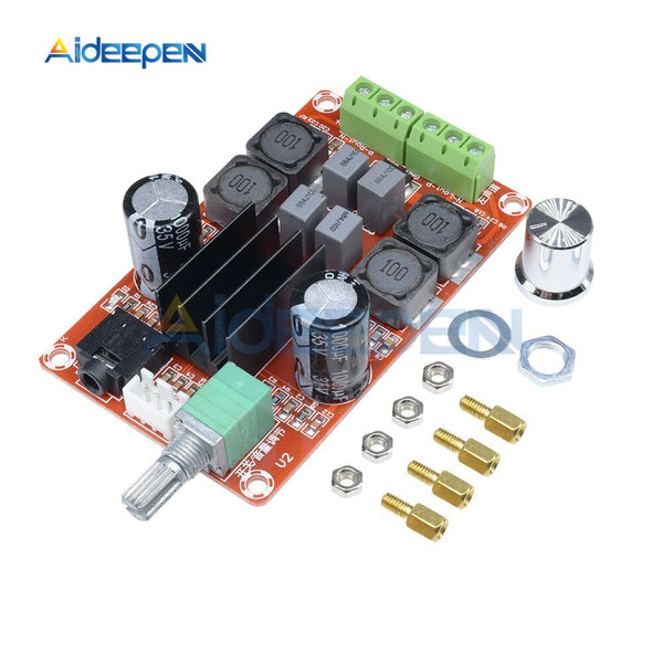 2*50W DC 24V Dual 2CH 2 Channel Stereo Power Amplifier Board Module TPA3116D2 TPA3116 High End Digital Power Amplifier