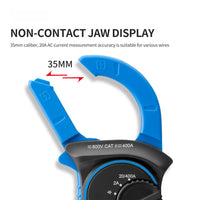 AC DC Digital Clamp Meter Multimeter True RMS Capacitance NCV Ohm Hz Tester DC AC Current Voltage Ampere Ammeter ST201