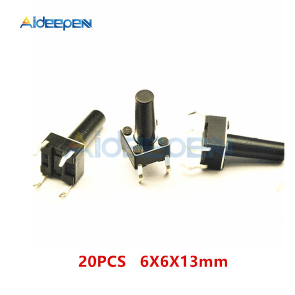 20pcs/Lot 6X6X13 4PIN Micro Push Button Tact Switch