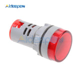 22MM AD16 22DSV AC60 500V Mini Voltage Meter LED Digital Display AC Voltmeter Indicator Pilot Lamp Red