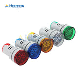 22MM AD16 22DSV Digital LED AC Voltmeter AC60 500V Voltage Meter Gauge Tester Indicator Lamp Pilot Blue Orange White Red Green