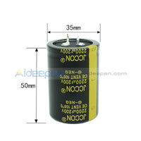 25V-450V Aluminum Electrolytic Capacitor High Frequency Low Impedance Through Hole 200V2200Uf