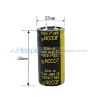 25V-450V Aluminum Electrolytic Capacitor High Frequency Low Impedance Through Hole 450V330Uf 25X50Mm