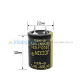 25V-450V Aluminum Electrolytic Capacitor High Frequency Low Impedance Through Hole 63V2200Uf 22X30Mm