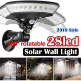 28 LED Outdoor Solar Wall Lamp PIR Motion Sensor Waterproof Light Garden Light Path Emergency Security Light 360° Luminous on AliExpress